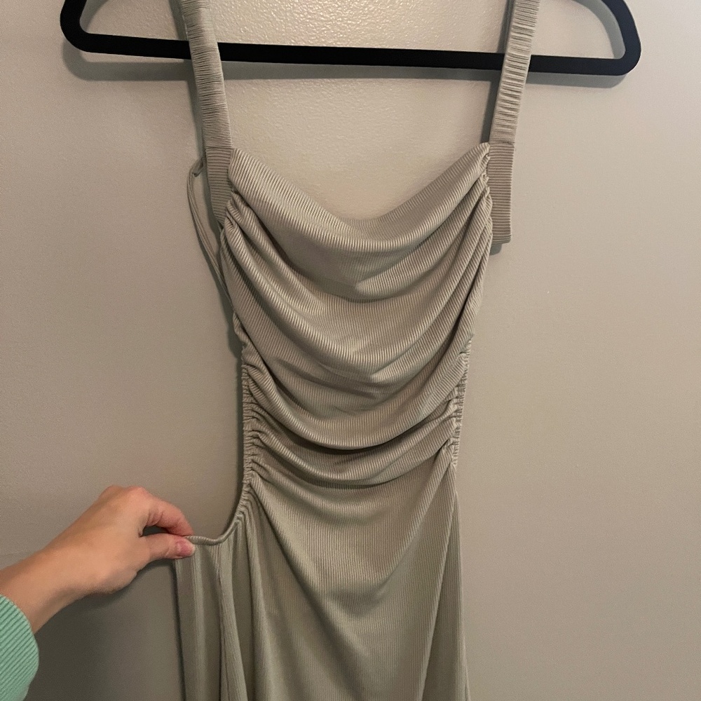 Light Mint Stretch Strappy Bodycon Dress